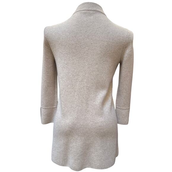 J McLaughlin Cashmere Coatigan Sweater Women's Size XS Light Brown Tan - Picture 2 of 5